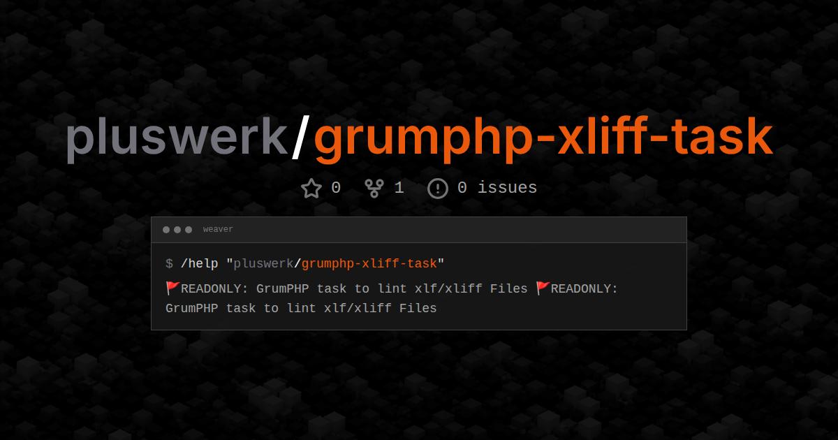 pluswerk/grumphp-xliff-task