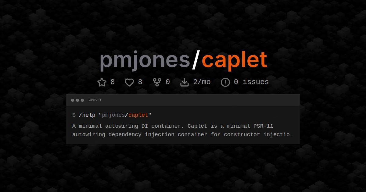 pmjones/caplet