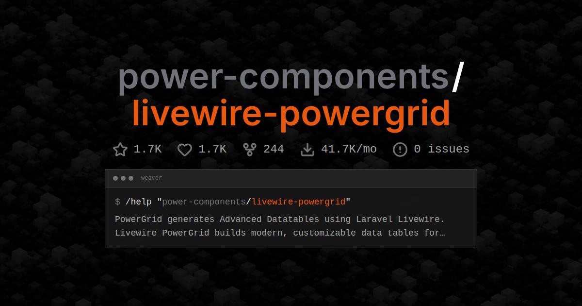 power-components/livewire-powergrid