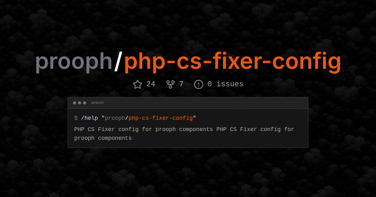 prooph/php-cs-fixer-config