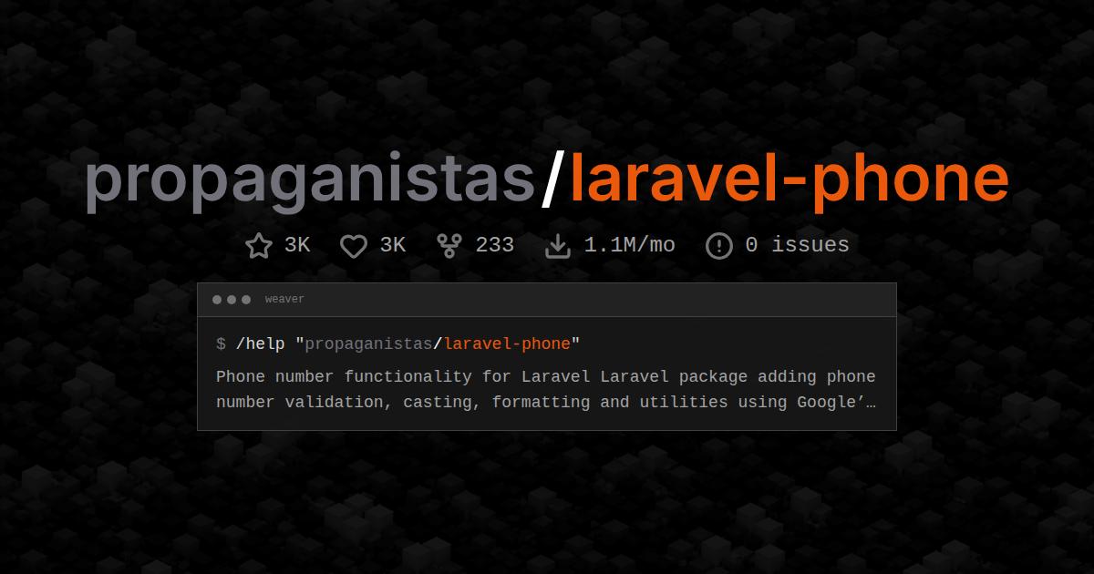 propaganistas/laravel-phone