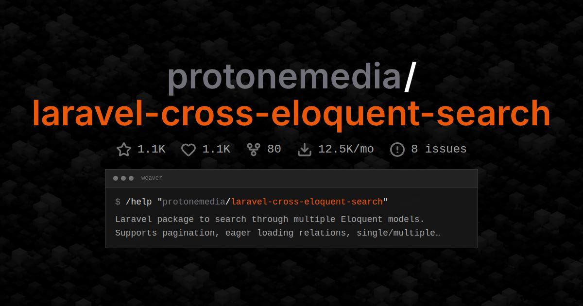 protonemedia/laravel-cross-eloquent-search