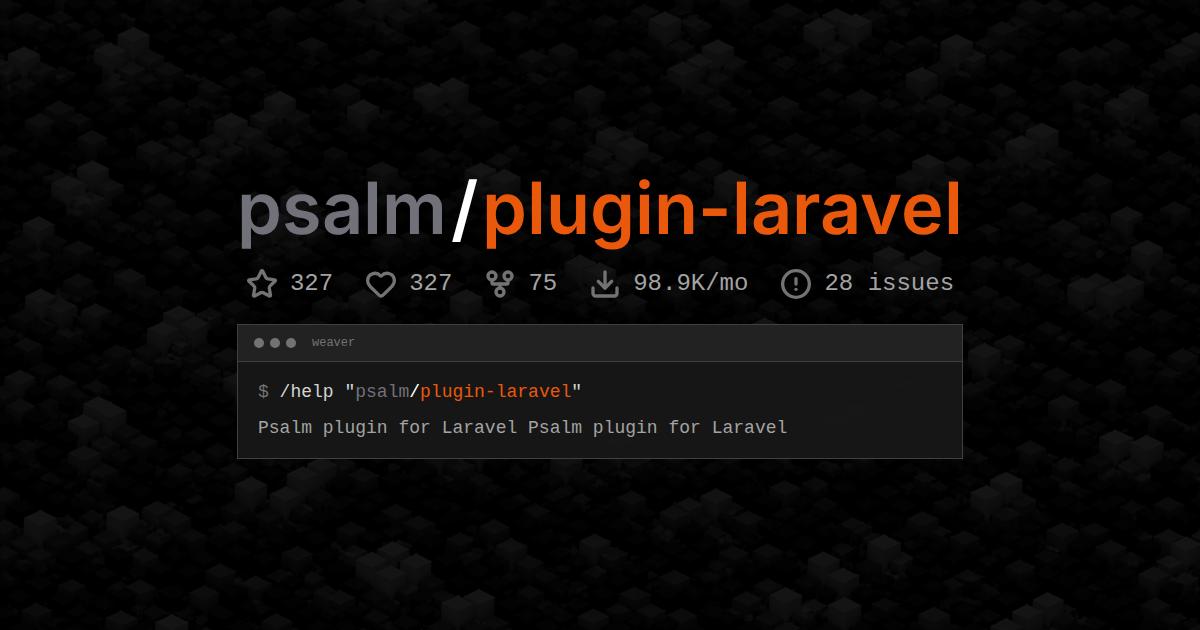 psalm/plugin-laravel