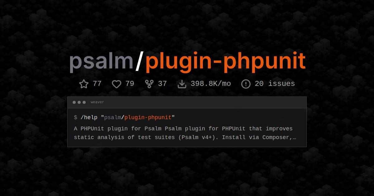 psalm/plugin-phpunit