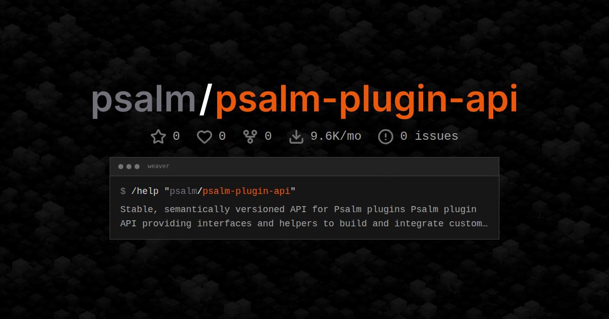 psalm/psalm-plugin-api
