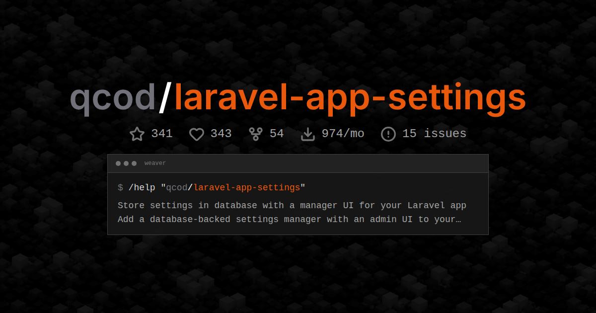 qcod/laravel-app-settings