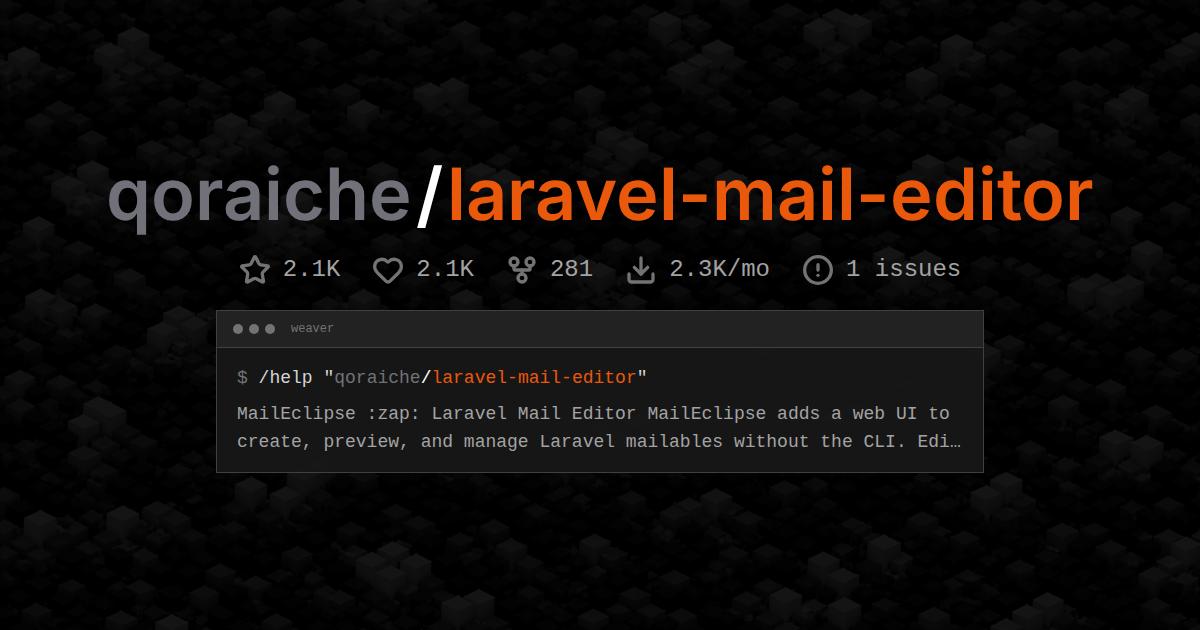qoraiche/laravel-mail-editor