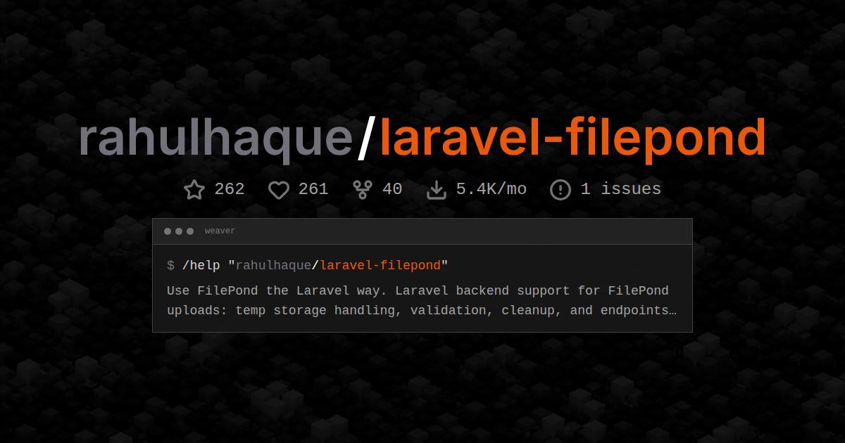 rahulhaque/laravel-filepond