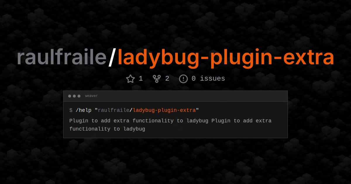 raulfraile/ladybug-plugin-extra