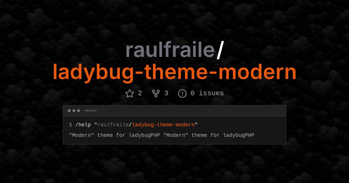 raulfraile/ladybug-theme-modern