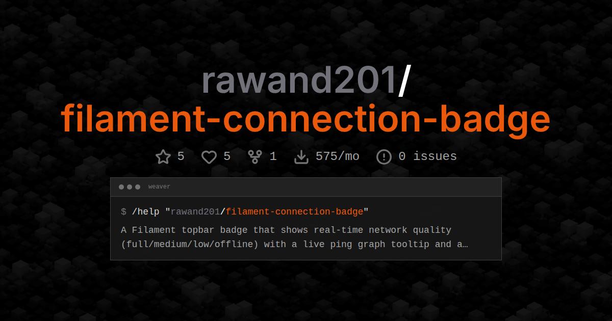 rawand201/filament-connection-badge