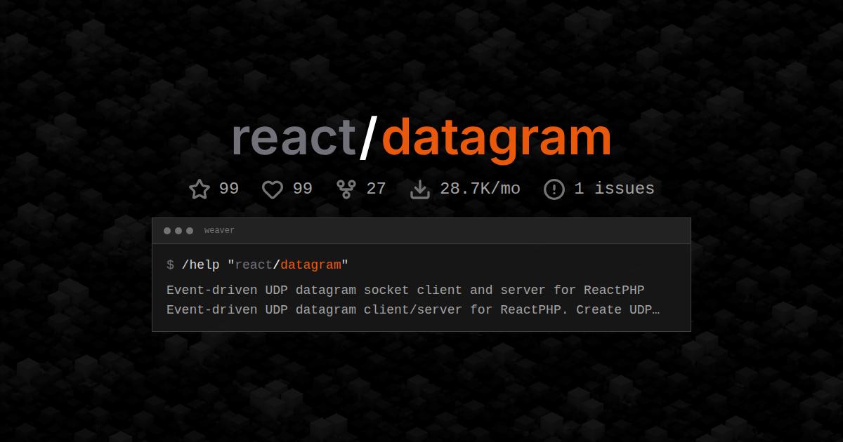 react/datagram