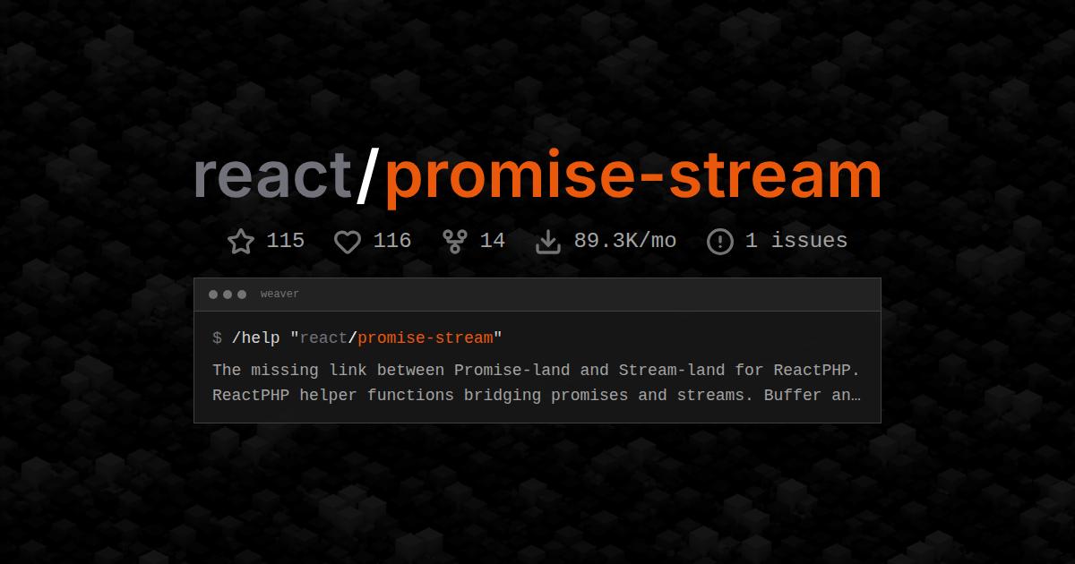 react/promise-stream