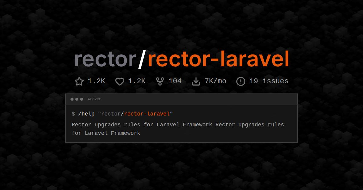 rector/rector-laravel
