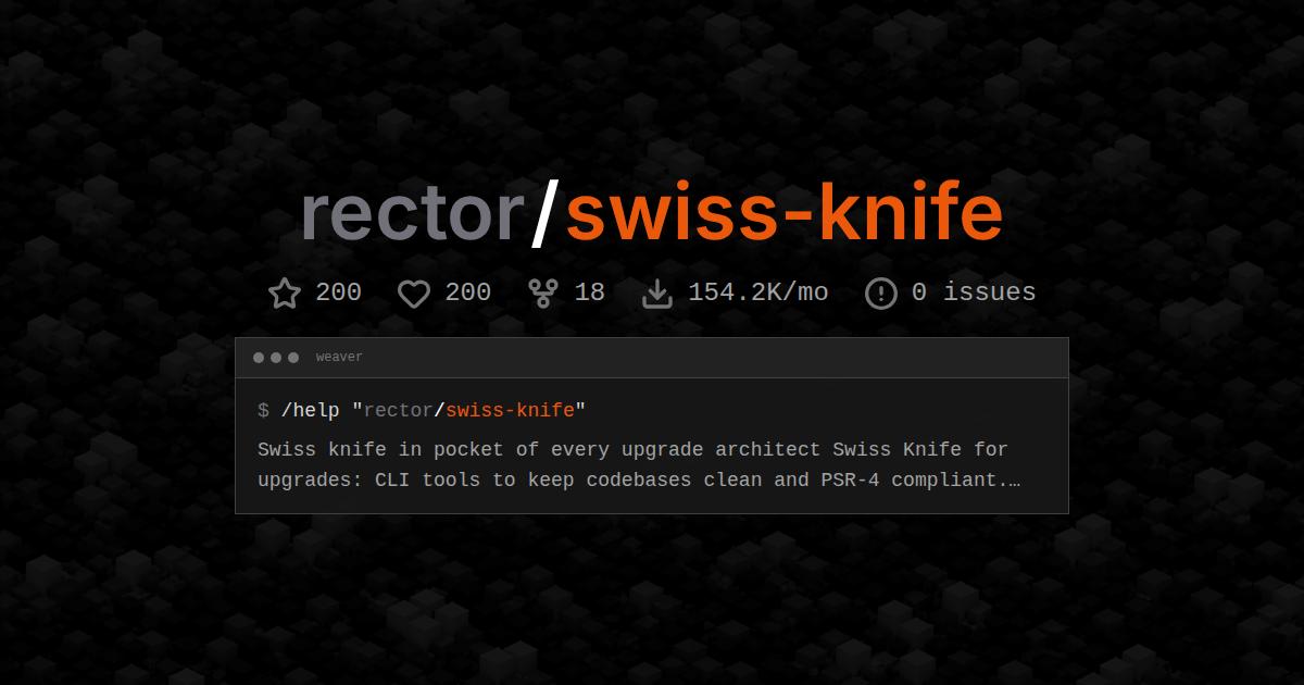 rector/swiss-knife