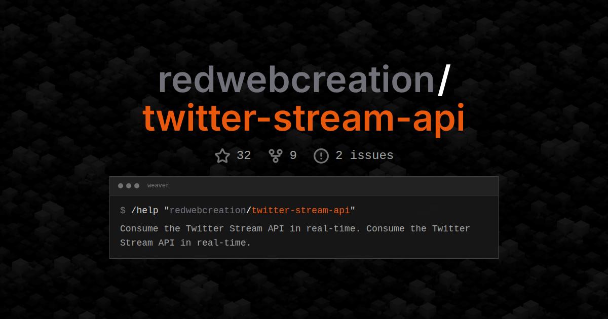 redwebcreation/twitter-stream-api