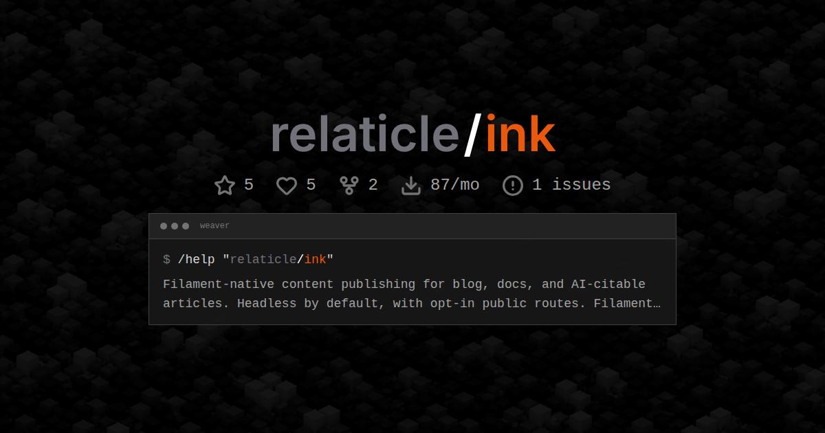 relaticle/ink