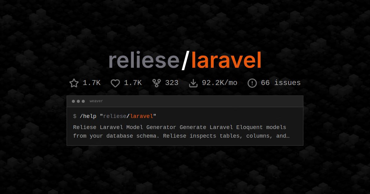 reliese/laravel