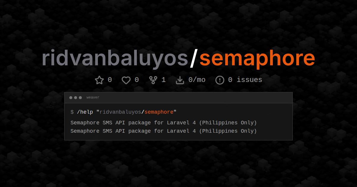 ridvanbaluyos/semaphore