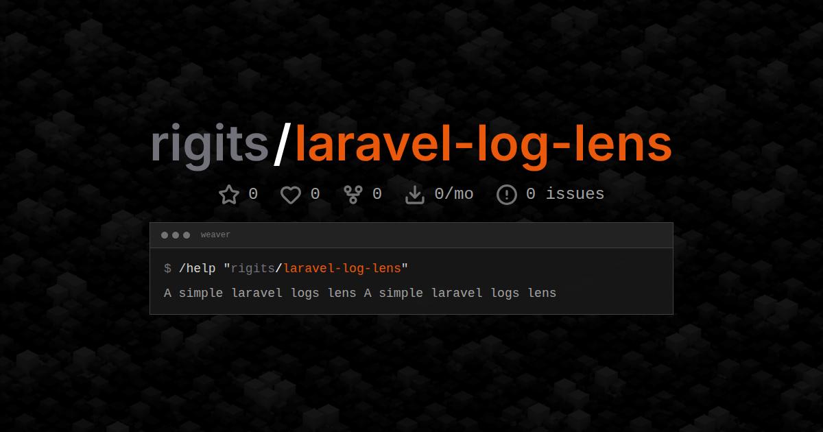 rigits/laravel-log-lens