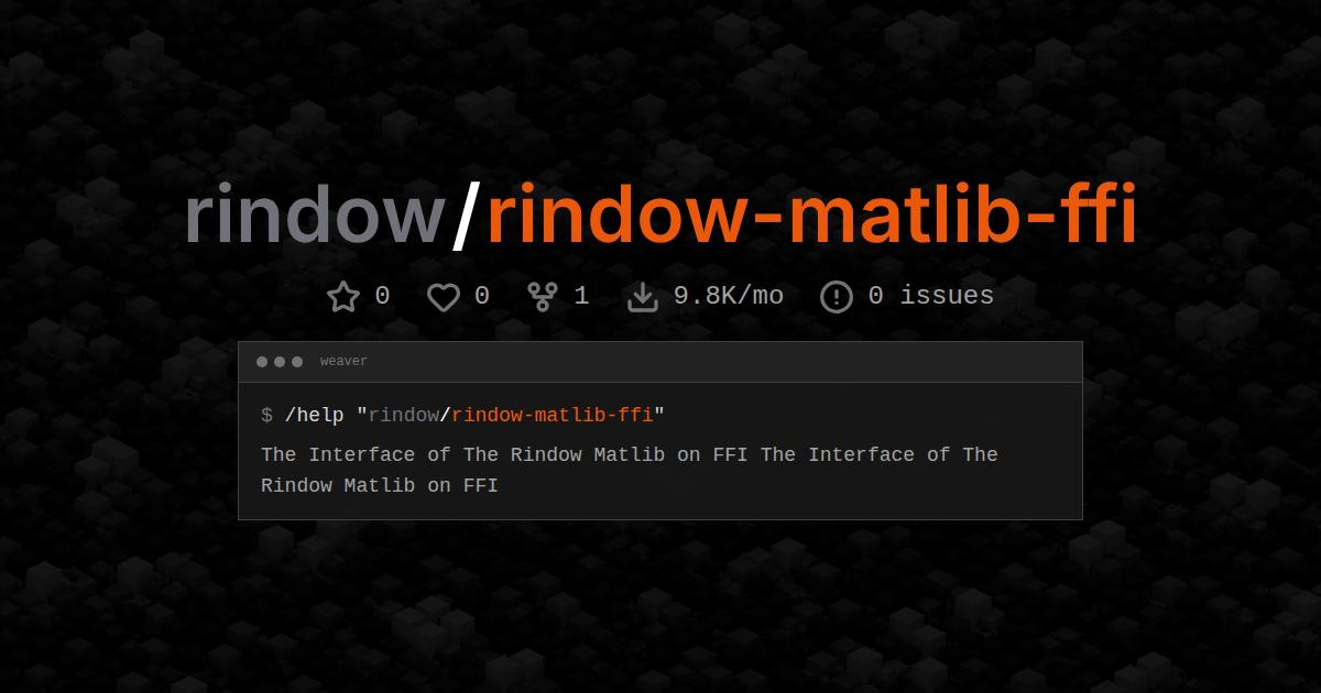 rindow/rindow-matlib-ffi
