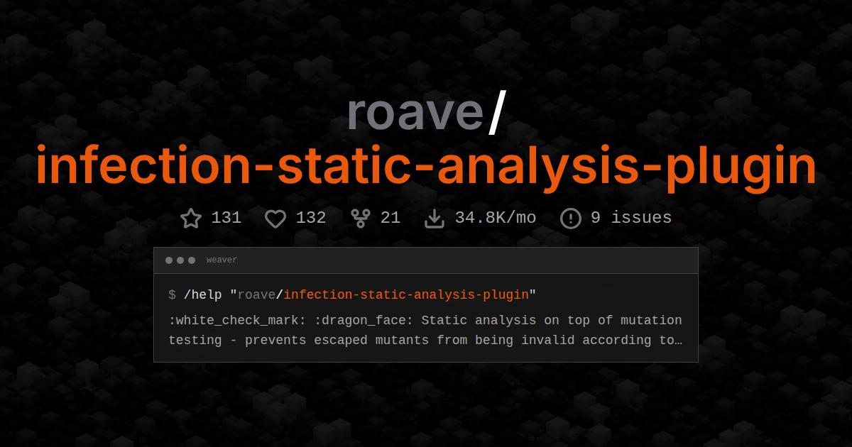 roave/infection-static-analysis-plugin
