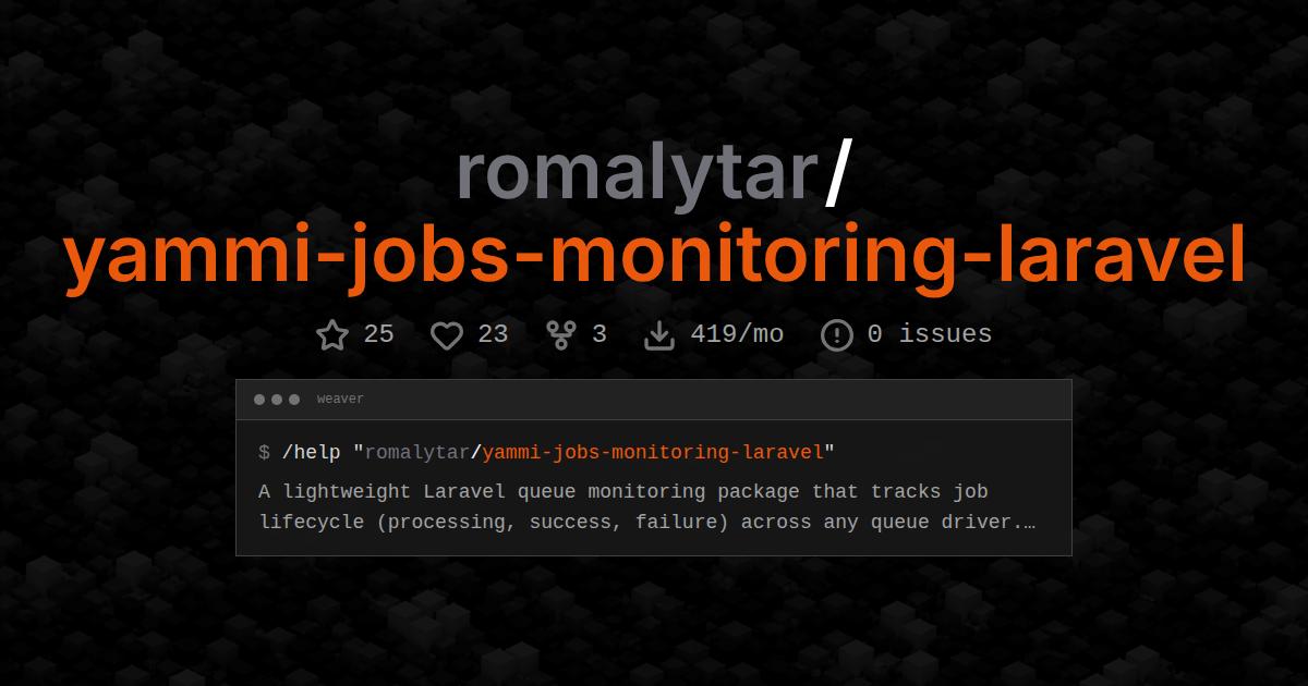 romalytar/yammi-jobs-monitoring-laravel