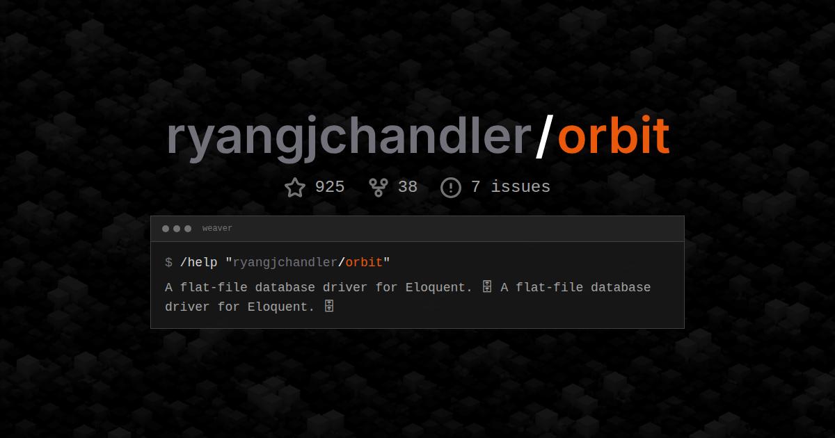 ryangjchandler/orbit