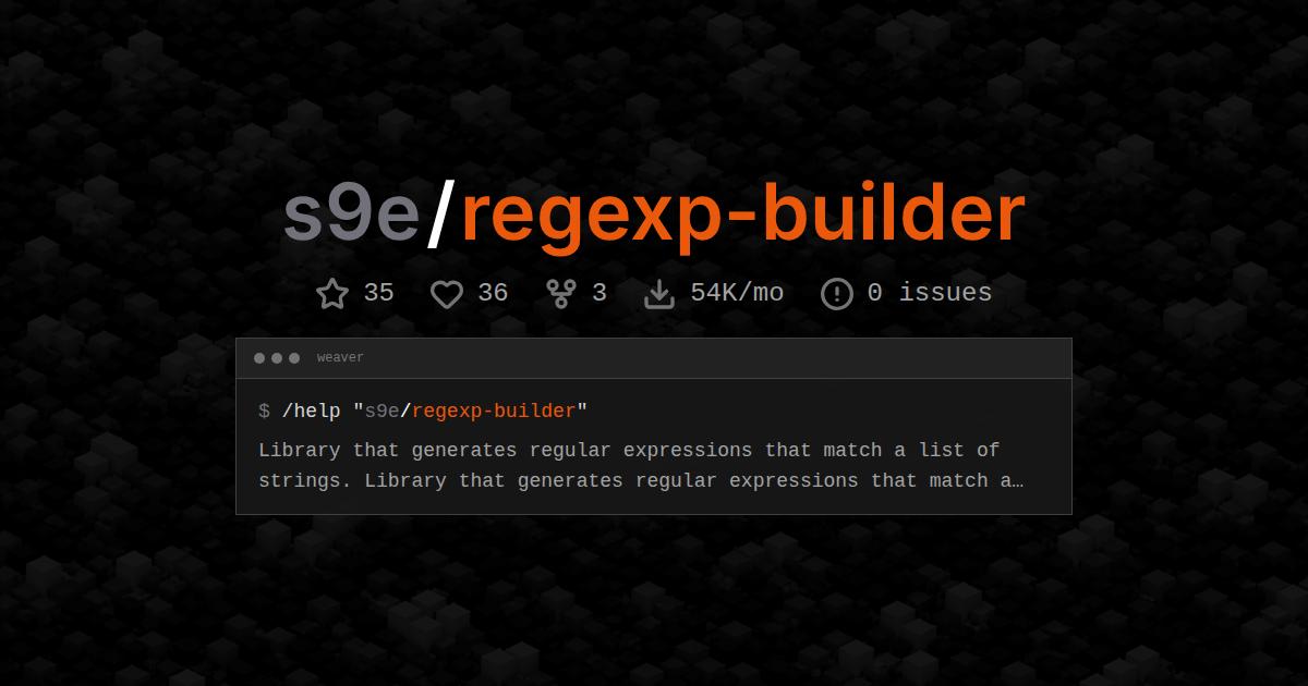 s9e/regexp-builder