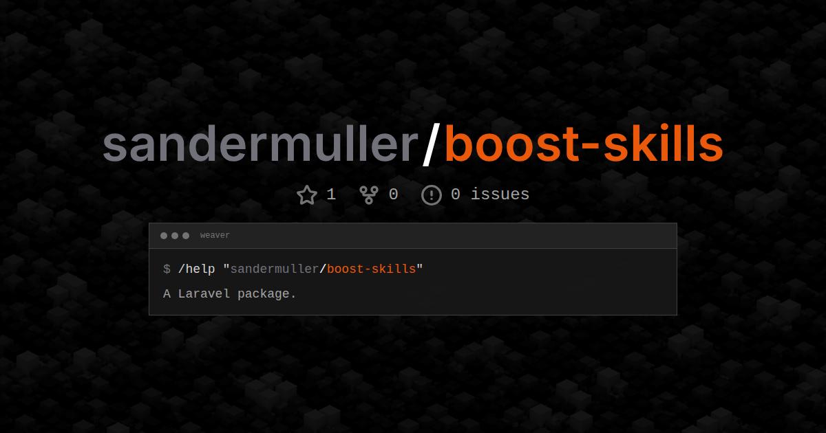 sandermuller/boost-skills