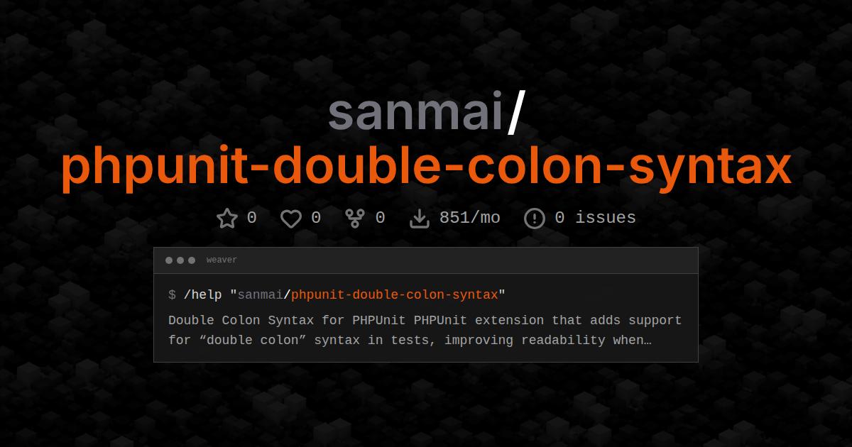 sanmai/phpunit-double-colon-syntax