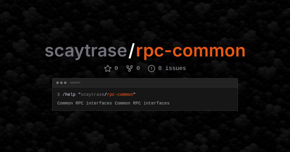 scaytrase/rpc-common