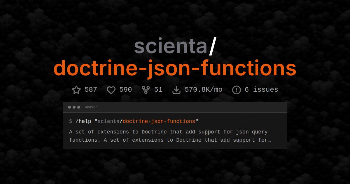 scienta/doctrine-json-functions