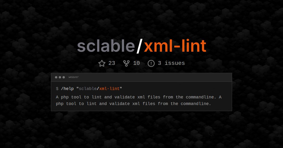 sclable/xml-lint