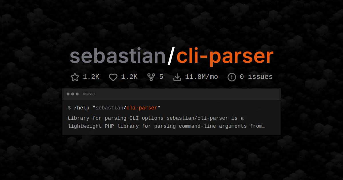 sebastian/cli-parser