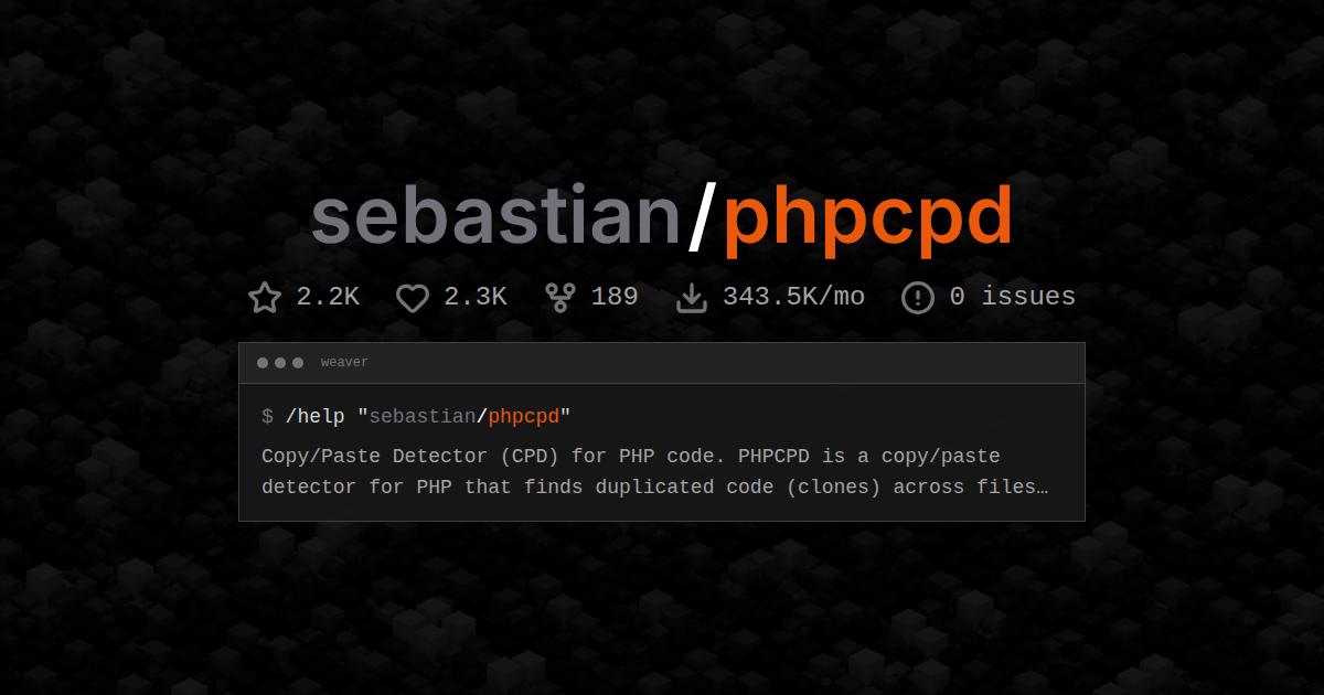 sebastian/phpcpd