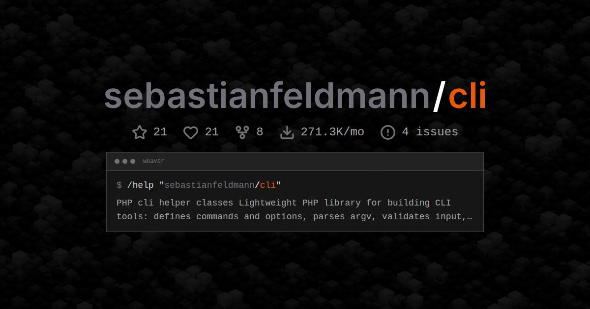 sebastianfeldmann/cli