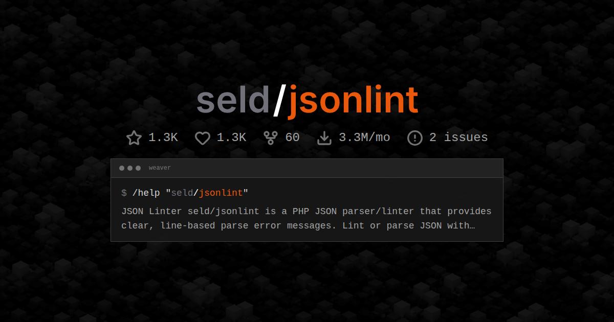 seld/jsonlint