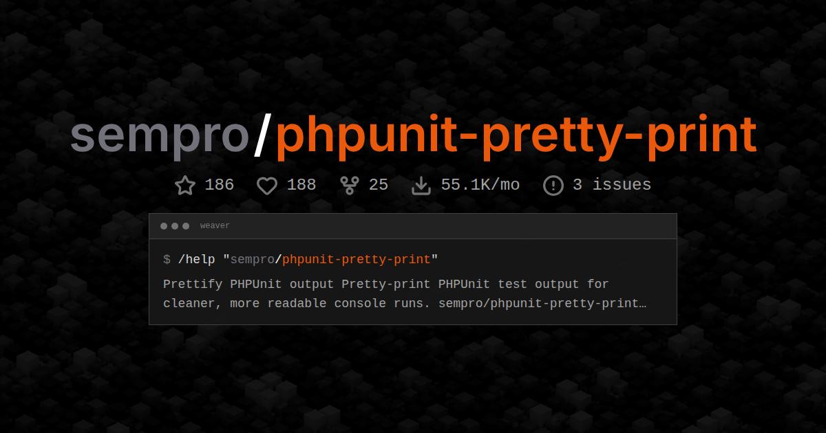 sempro/phpunit-pretty-print