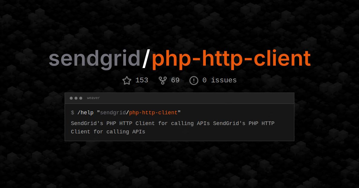 sendgrid/php-http-client