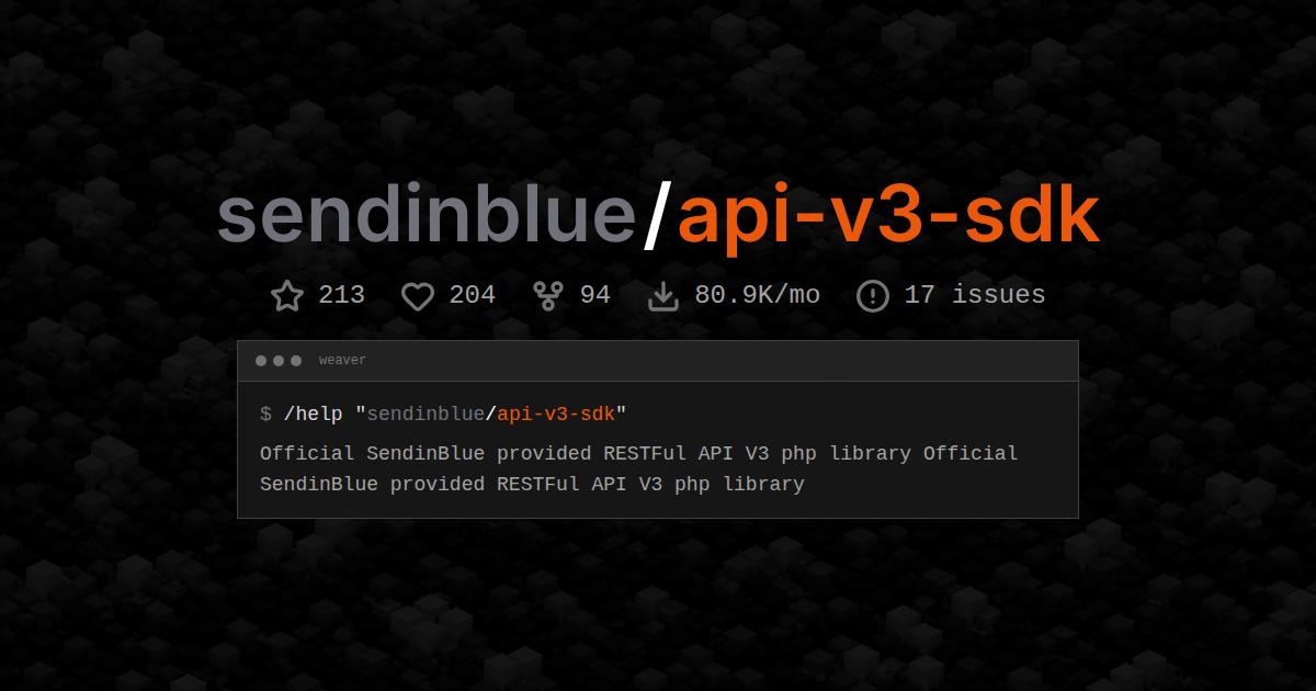 sendinblue/api-v3-sdk
