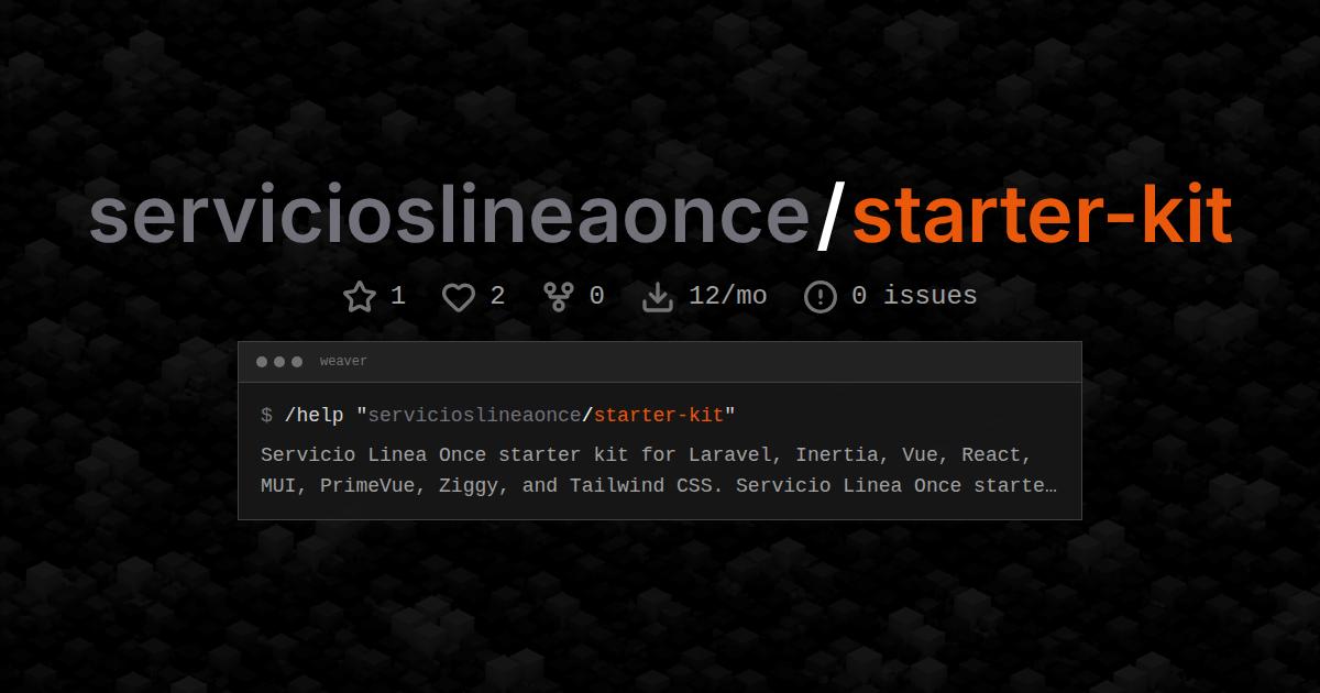 servicioslineaonce/starter-kit