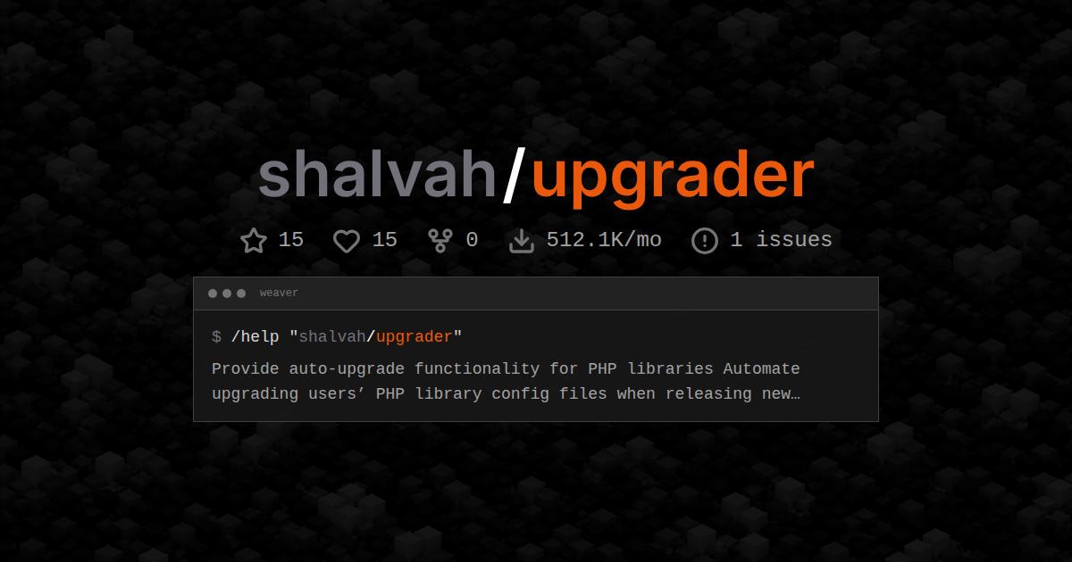 shalvah/upgrader