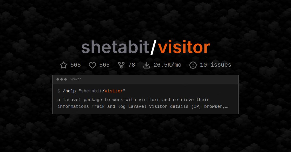 shetabit/visitor