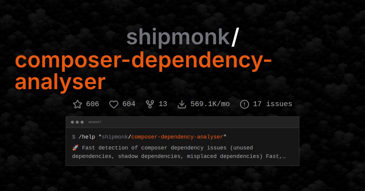 shipmonk/composer-dependency-analyser