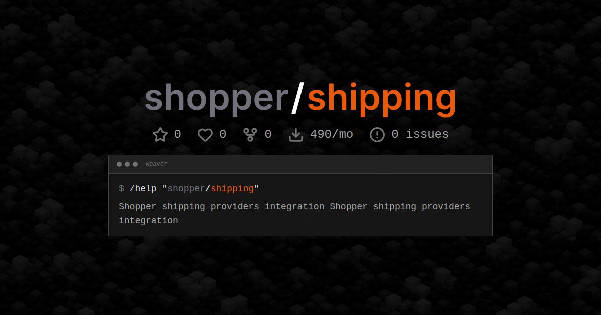 shopper/shipping