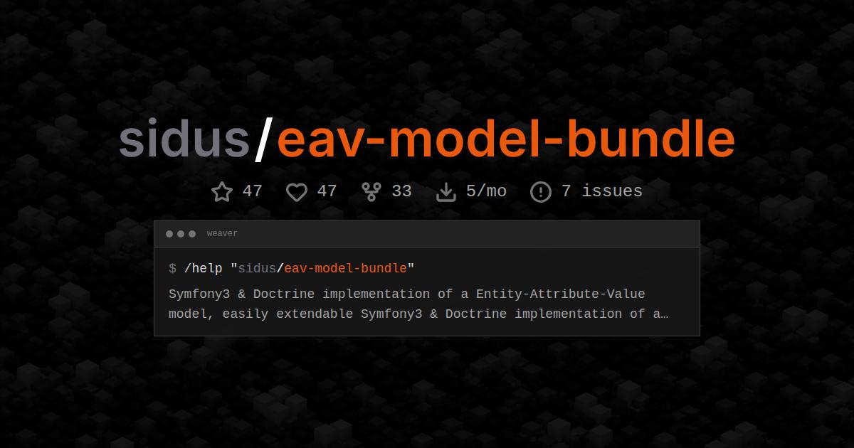 sidus/eav-model-bundle