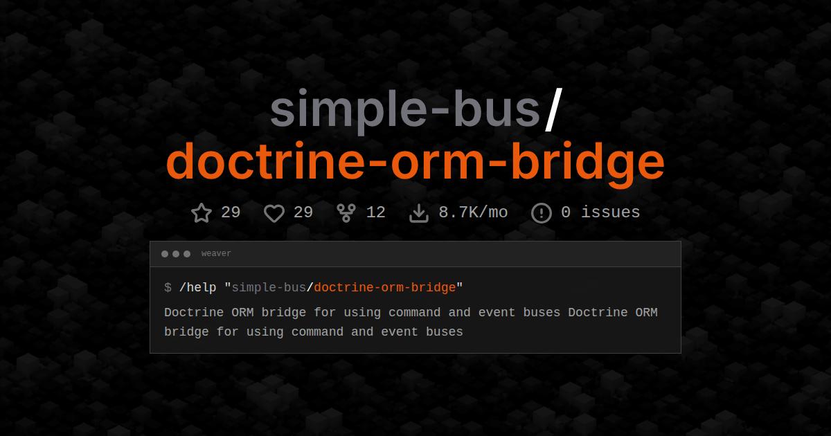simple-bus/doctrine-orm-bridge