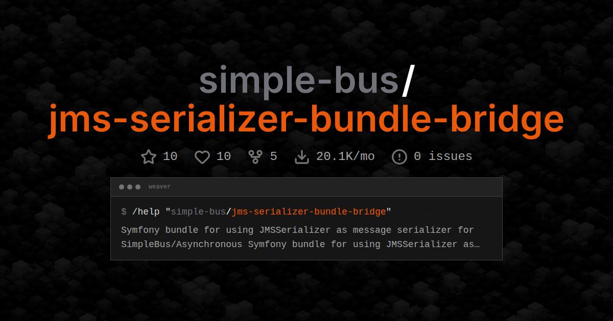 simple-bus/jms-serializer-bundle-bridge