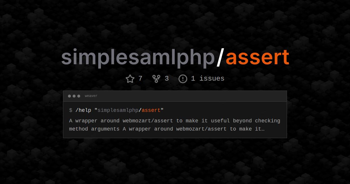 simplesamlphp/assert